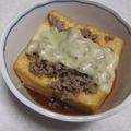 きらり流れ星's cooksnap of when they made 節約♡厚揚げの肉味噌チーズ♡.