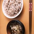 ♪かもみーる♪'s cooksnap of when they made 舞茸と豚肉のつけ蕎麦.