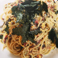 クックCNZGFQ☆'s cooksnap of when they made 麺つゆ梅マヨパスタ.