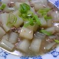 ponsyuke♪'s cooksnap of when they made ほっこり優しい大根ひき肉あんかけご飯.