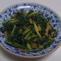 yu→mama's cooksnap of when they made 簡単！春菊のマヨ炒め.