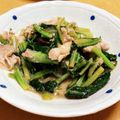 みっひぃぬ's cooksnap of when they made 時短★豚肉とかぶの葉の味噌炒め.
