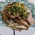 しらたまこむぎ's cooksnap of when they made カリカリ塩焼きブリの香味ソース.