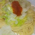 のんこ's cooksnap of when they made とびっこと白菜のクリームパスタ.
