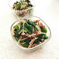 みこひろママ's cooksnap of when they made 梅＆塩昆布で♪ほうれん草とエノキの和え物.