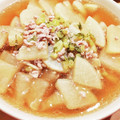 bonbonnier's cooksnap of when they made 炊飯器で簡単☆大根の鶏そぼろあんかけ.