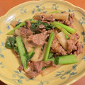 ★りなんち★'s cooksnap of when they made 牛肉と大根と小松菜のオイスターソース炒め.