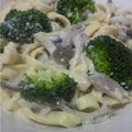 ユーカラ's cooksnap of when they made きのことブロッコリーのクリームパスタ.