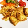 Halcandy51's cooksnap of when they made 鶏むね肉のカレーマヨ焼き.