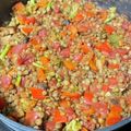 時々肉を食べたい's cooksnap of when they made レンズ豆のラタトゥイユ.