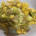 tecalin's cooksnap of when they made 『レッタマ 』材料5つ！レタスツナ卵炒め.