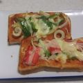 きらり流れ星's cooksnap of when they made ピザカマ♡トースト♪.