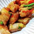 mrclover's cooksnap of when they made 簡単晩ごはん♡安納芋と人参の甘辛肉巻き.
