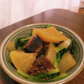 みちばたの花's cooksnap of when they made 簡単早い！さんま缶で大根と小松菜の煮物.