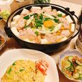 おうちごはん☆'s cooksnap of when they made 豚バラの月見すき鍋.