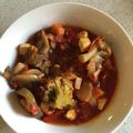 chanlisa's cooksnap of when they made ミネストローネ with ハルミチーズ.