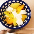 タシー's cooksnap of when they made 梅の花 の杏仁豆腐♪ もちもち嶺岡豆腐.