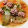 プルプルプルメリア's cooksnap of when they made 白菜と豚ひき肉の肉団子スープ.