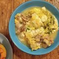 kitchenYUU's cooksnap of when they made 節約ボリューム副菜！豆腐と豆苗の卵とじ！.