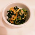 ❁Abake❁'s cooksnap of when they made ホウレン草、椎茸、ツナの和え物.