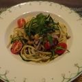 melmarilyn's cooksnap of when they made ツナとおかひじきの和風パスタ.