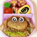 サイチョン's cooksnap of when they made 生姜焼き♪ライスバーガー♡.