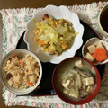 うさこママ★'s cooksnap of when they made ほっとする味☆鶏肉と白菜の蒸し煮.