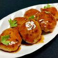 お料理ニャロメ's cooksnap of when they made シャキッと柔らか♪蓮根鶏つくね(お弁当).