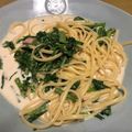 hiromi17's cooksnap of when they made 春菊とベーコンの柚子胡椒クリームパスタ.