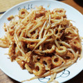 ☆レッドスター☆'s cooksnap of when they made 炒めるだけ♪もやしとちくわのマヨケチャ.