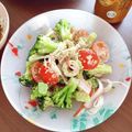 かわゆう1211's cooksnap of when they made ブロッコリーとトマト・ちくわの辛子マヨ♪.