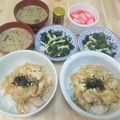 た～ちん＊'s cooksnap of when they made 葱だく親子丼☆蕎麦処風.