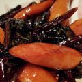 晴乃助's cooksnap of when they made パパッと★ビーツの葉とウインナー炒め✿.