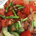 saki1010's cooksnap of when they made ごまたっぷり✿トマトとアボカドのナムル.