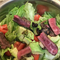 saki1010's cooksnap of when they made 簡単おうちカフェ★牛ステーキのサラダ.