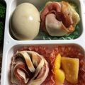 sansanさん's cooksnap of when they made 餃子の皮とハムでお花＊お弁当に＊.