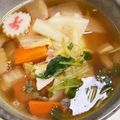 kpえもん♪'s cooksnap of when they made 豚バラと小松菜のお雑煮.