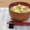 Yukiまむ's cooksnap of when they made 具沢山の味噌汁④大根とじゃがいもの味噌汁.