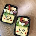 いつたま's cooksnap of when they made キャラ弁ポケモン横長ピカチュウオムライス.