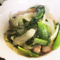 ゆるмαмα's cooksnap of when they made ＊鶏モモ肉と小松菜の塩炒め＊.
