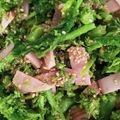 ぼるさち's cooksnap of when they made 菜の花とハムの胡麻和え.