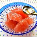 お料理ニャロメ's cooksnap of when they made グレープフルーツ　ブランデー添え.