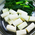 プルンバゴ's cooksnap of when they made 鍋のための　ネギの切り方.