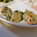 ちちょーん's cooksnap of when they made 鯵と法蓮草の豆腐ハンバーグ 離乳食後期.