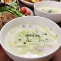 Superlittleboo's cooksnap of when they made 白菜とベーコンのミルクスープ.