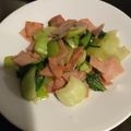 露天好き's cooksnap of when they made 簡単☆チンゲン菜とベーコン炒め.