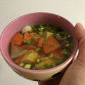☆ありあ☆'s cooksnap of when they made 野菜たっぷりであったまる～☆そば米汁.