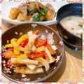 nakamucchi's cooksnap of when they made パプリカとちくわの胡麻ポン酢和え.