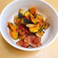 ★ぴよぴよ501★'s cooksnap of when they made かぼちゃとベーコンのニンニク沢山炒め.