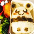 ☆ゆみよ☆'s cooksnap of when they made 簡単キャラ弁♪♪パンダちゃんおにぎり.